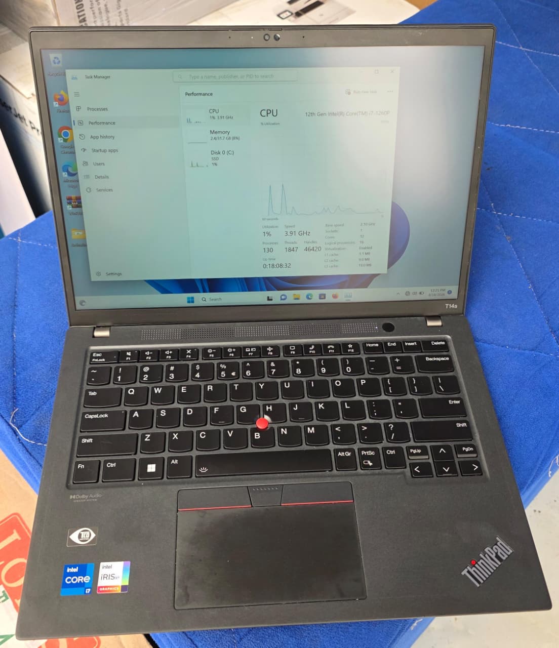 Lenovo ThinkPad T14s – Core i7 12th Gen | 32GB RAM | 512GB SSD | 14" FHD Touch